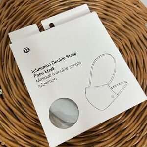 Lululemon Face Mask Double Strap‎ Gray NEW Breathable